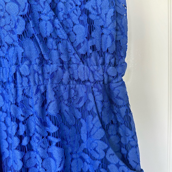 Alexis Blue Lace Jumpsuit - Picture 3 of 5
